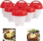Silicone Egg Cooker, Hard Boiled Egg Maker 6 Pieces Silicone Egg Poachers