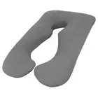 Maternity Pregnancy Nursing Body Pillow with Pillowcase Grey Soft Support