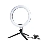 10 Inch Mobile Phone Live Fill Light with Tripod LED Ring Light Desktop Selfie Beauty Photo Shooting Light