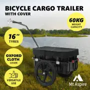 Mt Aspire Bicycle Cargo Trailer with Cart and Cover Bike Wagon Trailer 60kg