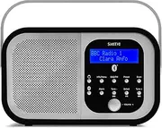 Retro H1 DAB Radio with Bluetooth | DAB Radio Portable | Mains and Battery Powered with DAB/DAB+ & FM | Dual Alarm | 20 Preset Stations
