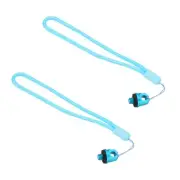 2 Pcs Camera Wrist Strap Lanyard Camera Hand Straps with 1/4" Screw Blue