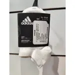 ADIDAS - 幼童襪子 船襪 三入 透氣 舒適  白色 - DZ9401