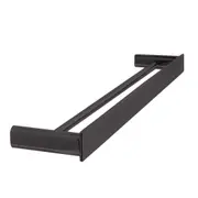 The Gabe 600/800mm Double Towel Rail Gun Metal