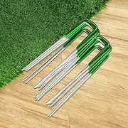 Artificial Grass 100pcs Synthetic Pins Fake Lawn Turf Weed Mat Pegs Joining Tape
