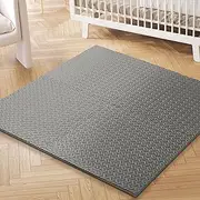 BoPeep Baby Play Mat EVA Kids Crawling Pad Floor Child Rug Play Foam Carpet Toddler Room Waterproof Non-Toxic 4PCS (Grey)