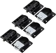 jojofuny 6pcs Wardrobe Door Pulleys Heavy Duty Door Roller Kit for Smooth Sliding Wardrobes Cabinets Furniture Durable Reliable Design