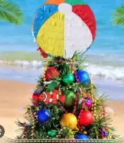 Hawaiian Party Beach Ball Pinata or Christmas Tree Topper