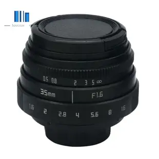 35mm F1.6 C 卡口相機鏡頭帶轉接環,適用於 Fujifilm X-E2 X-E1 X-Pro1 X-M1 X-