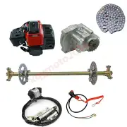 740mm Drift Trike Go kart Rear Live Axle Kit Brake + 2 Stroke 49cc Engine Motor