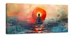 Funaluz Buddha Large Wall Art Abstract Zen Pictures Wall Decor Spiritual Medi...