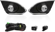 Led DRL Daytime Running Light Fog Lamp Assembly Compatible With Spark 2013-2015 With Wires Harness Switch