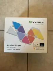Nanoleaf Shapes Mini Triangles Smarter Kit Multicolor Light Panels-9 Pack (R)
