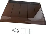 Ｂｅｓｇａ Window Awning Door Canopy PC Board Brown Color Window Shade Front Door Canopy Cover for Terrace RV Garage Outside Garden