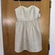 Aidan Mattox Strapless Gold Dress Size 10
