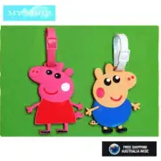 NEW PEPPA PIG & GEORGE CUTE NAME TAG, ID LABLE FOR LUGGAGE, SUITCASE, SCHOOL BAG