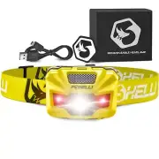 Rechargeable LED Headlamp – Ultralight, Waterproof, and USB Rechargeable Head...