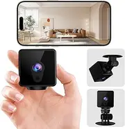 ChapStick Mini Camera, 1080P Surveillance Camera Indoor Live Transmission Mobile App Camera Surveillance Indoor WiFi Camera with Battery Baby Monitor with Motion Sensor Security Camera with Night