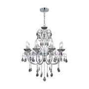 Davie Clasic Hanging Chandelier Lamp Light Chrome Smoke Large