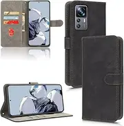 TiHen Compatible for Case iPhone 8, PU Leather Folio Wallet Case Card Holder Storage,Magnetic Closure Shockproof Stand+2X Screen Protector-Black