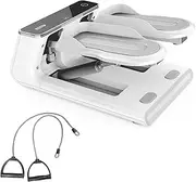 NAYSAYE Stepper for Exercise, Mini Stair Stair Stepper with 300LBS Loading Capacity, Fitness Stepper with LED Smart Display and Resistance Bands for Home Apartment