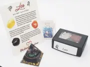 Leo Crystal Gift Set ~ Protect, Enhance And Heal Leo Energy. Orgone Pyramid, Leo