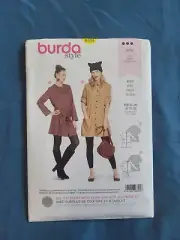 Burda Sewing Pattern 6353 Dress Tunic Size 10-20 Uncut Drop-waist Drawstring