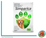 Simparica for Large dogs 20-40kg 6 pack Flea, Tick and Mite treatment