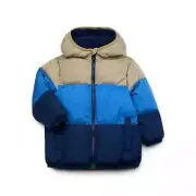 Swiss Tech Baby size 12 Months Girls Puffer Jacket with Hood Color Blue Cove NEW