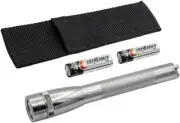 Maglite SP2P09H Mini PRO LED Flashlight Gray – 2-Cell AA with Holster