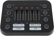 Gaming Mixer, USB Sound Board PC Live Sound Mixer with Professional Preamp 48V Phantom Power RGB Lighting for Streaming Podcasting Recording
