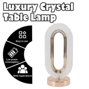 Crystal Oval Table Lamp Simulation Handmade Diy Night Light Snow Led Snowy Night