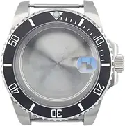 1pc 40.5mm Case NH35 Watch Case Stainless Steel Glass Case NH35 Bidirectional Rotation Case Suitable for NH35 NH36 Movement(Case 16)