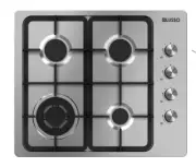 600mm Stainless Steel Gas Cooktop with Wok Burner, FFD, Cast Iron Trivets
