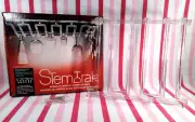 NEAT New Old Stock 1980's StemTrak Under Cabinet Acrylic Barware & Stemware Rack