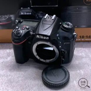 『澄橘』Nikon D7200 機身 Body 快門數：275XX 黑 二手 無中文《歡迎折抵 相機租借》A63326