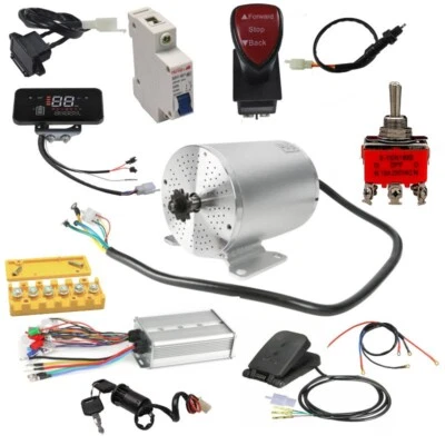 72V 3000W Brushless Motor Kit Controller Display Go Kart ATV Mini Bike Scooter