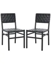 Safavieh Couture Jeremiah Woven Leather Dining Chair