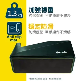 【Excell.tw】ET-191 桌上型大膠台(雙管心膠台 穩定防滑 工業風文具膠帶切台 辦公桌膠帶座)