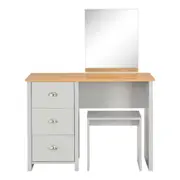 Makeup Vanity Desk Dressing Table With Mirror Stool Seat Drawer Storage