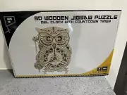 ThinkGizmos 3d wooden jigsaw puzzle. Owl Clock With Countdown Timer