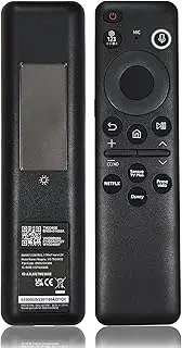 BN59-01455A VG-TM2360S Solar Voice Remote Compatible with Samsung NEO QLED Crystal UHD OLED S95C, LS03D, Q60, Q70, Q80, QN85, QN90 Smart TV, with Bluetooth Rechargeable Solar Cell, BN59-01455A