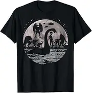 [JINNGLA] Bigfoot Loch Ness Monster Mothman and Aliens! Funny Cryptid T-Shirt