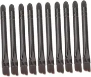 OSOLADY 10 Pcs Double-ended Makeup Brush Set Eye Shadow Brow Smudge Sponge Concealer Brush Made of Stainless Steel Nylon