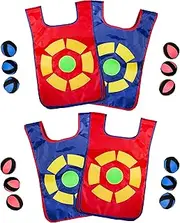 Ultimate Dodgeball Game for Kids | 4-Player Set 4 Vests, 12 Dodge Balls, 1 Drawstring Bag | Great Indoor and Outside Dodge Tag Game | Fun Gift for Boys and Girls 6+ Years