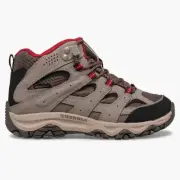 Merrell Moab 3 Mid MK265701 Hiking Boots Big Kids Boulder Red Waterproof MER91