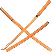 Bamboo Training Sword Practice Sword Yellow Black 39 inches, Multiple Styles to Choose from