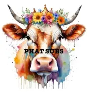 Sublimation Print Dripping Paint Cow Ready To Press Heat Transfer