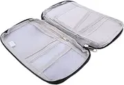[WRITWAA] Id Storage Bag for Receipts Needle Folder Bank Bags Zipper Pouch Pouch Envelope Wallet