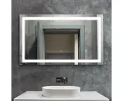 Lumiro Rectangular Bathroom LED Mirror | Rectangular Modern High Quality 3 Colour LED Bathroom Mirros | Easy Install Anti Fog